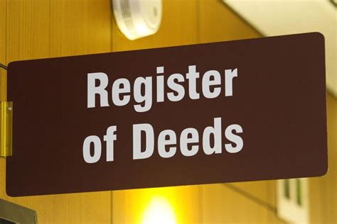 Register of Deeds .